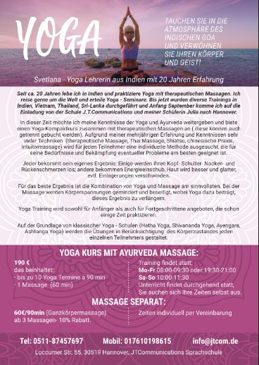 Yogakurs in Hannover
